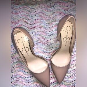 Jessica Simpson Blush Patent D'Orsay Heels